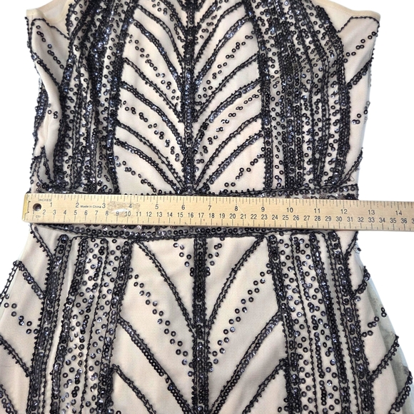 Minuet Beaded Mini Dress NEW Womens Small Whimsygoth Fairy Cocktail Party Black - Picture 10 of 14